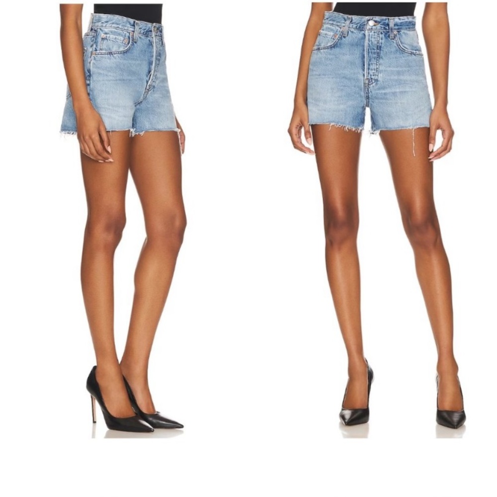 GRLFRND | NEW Jules Super High Rise Vintage Denim Short in Dume Cove Size 30